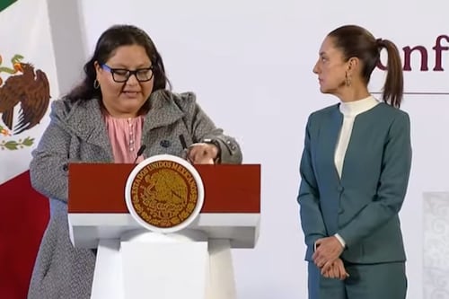 Citlalli Hernández debuta con ‘error’ como secretaria de Mujeres en la mañanera de Sheinbaum