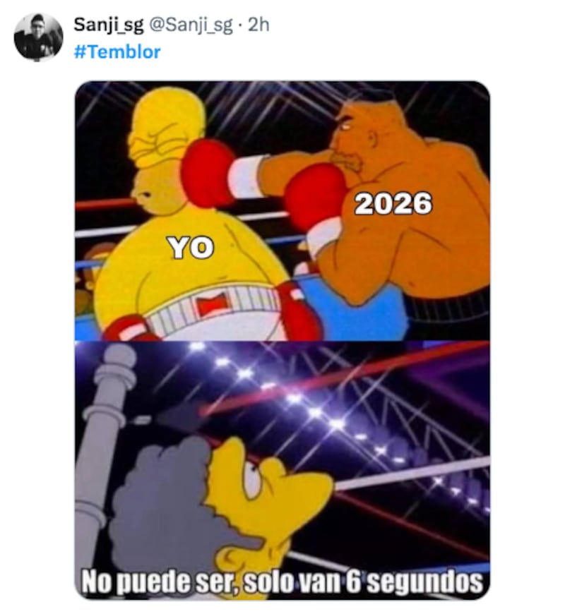 Memes sobre el sismo del 2 de enero de 2026