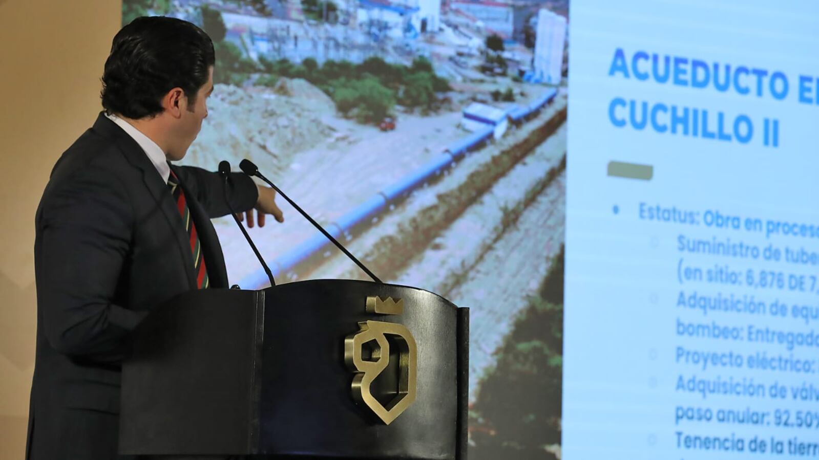 García destacó que sin apoyo de nadie su administración ha concretado grandes proyectos.