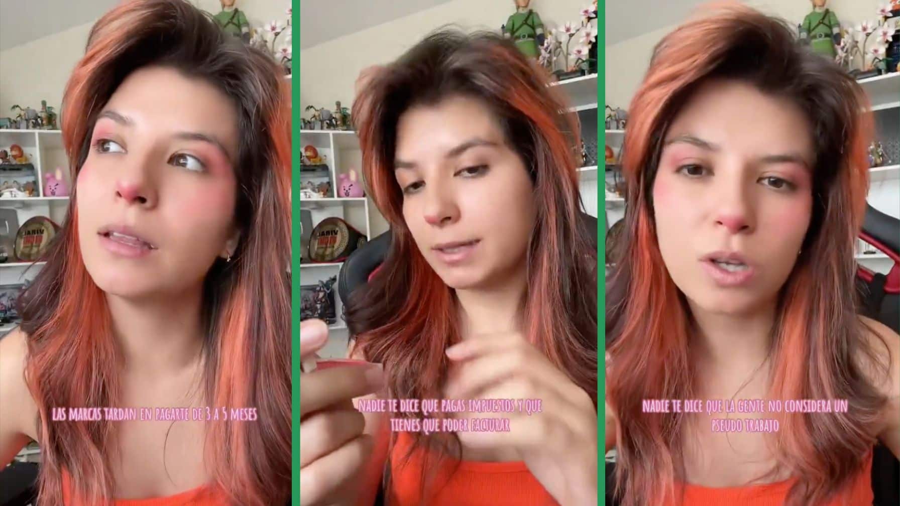 Miny Naranja desató debate en redes al afirmar que ser influencer también implica pagar impuestos y facturar como cualquier trabajador.