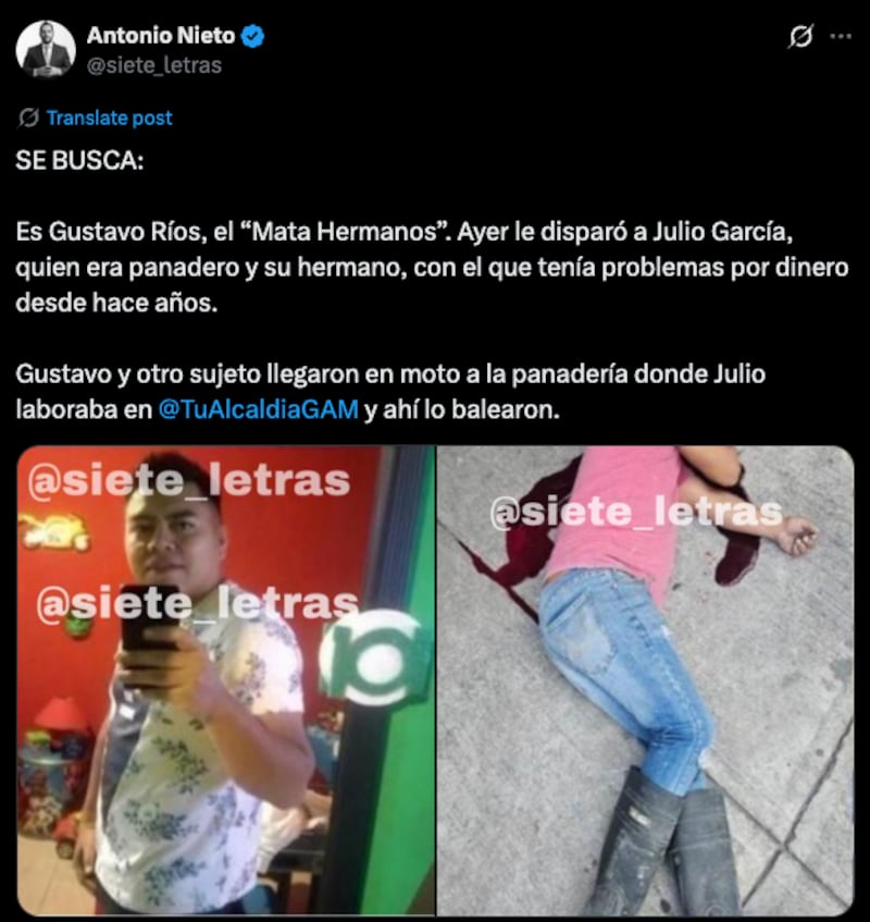 El Mata Hermanos en la GAM