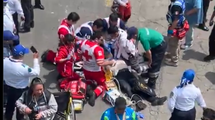 Hombre sufre infarto en el estadio