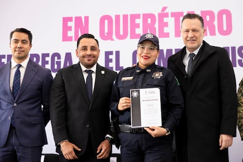 Reconocen a policías de Querétaro por actos donde salvaron vidas
