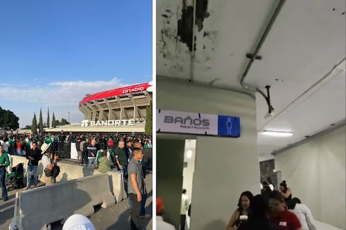 ¿Remodelación 4T en el Estadio Banorte?, reinaugura con goteras, hoyos y obra a medias