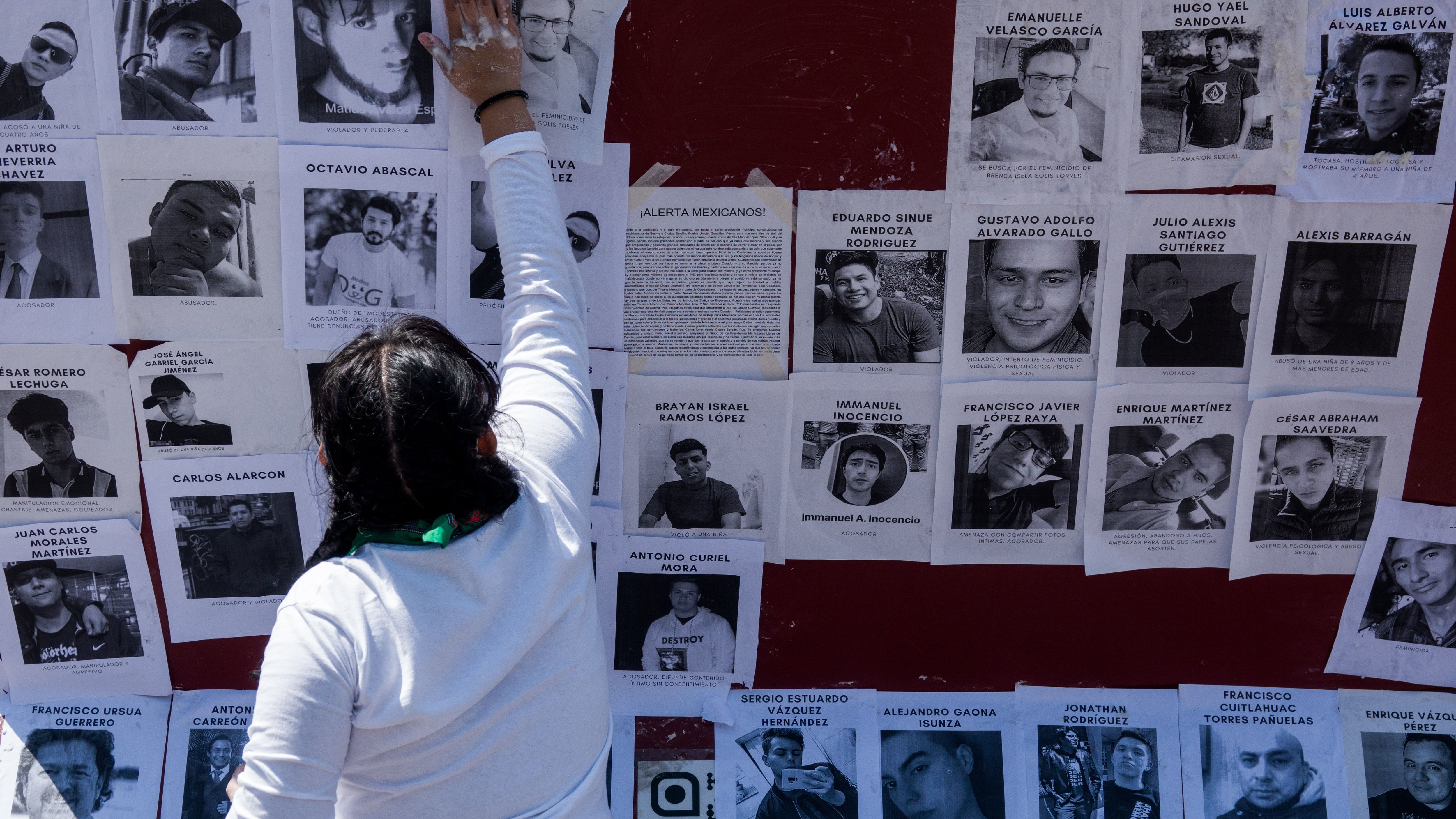 Tendedero de denuncias en CDMX.