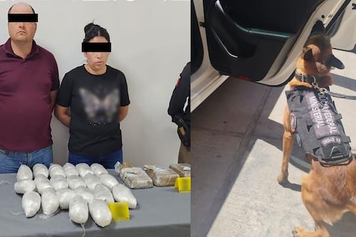 ¡Ocultaban droga en las puertas! Caen dos personas con 25 mil pastillas de fentanilo y metanfetamina