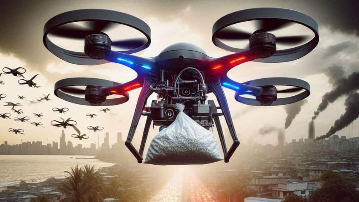 drones con droga