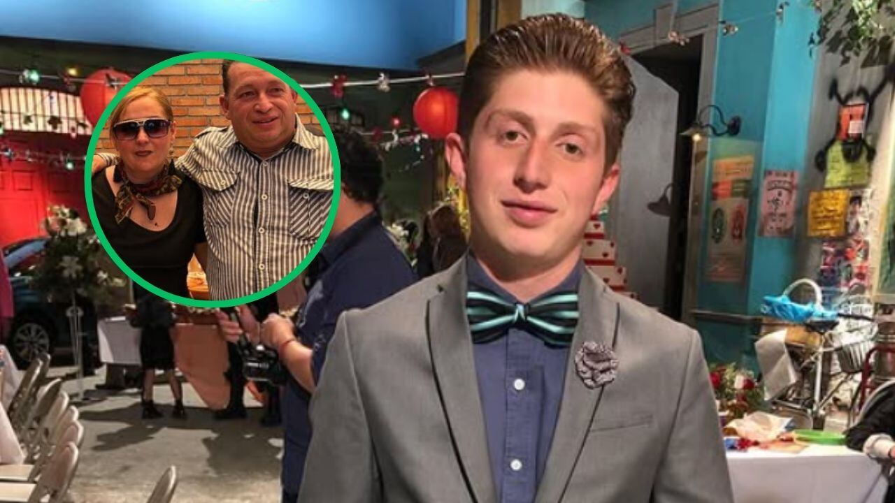 Octavio Ocaña y sus papás