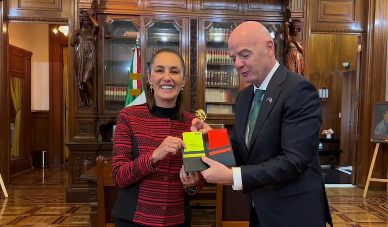 Infantino y Sheinbaum