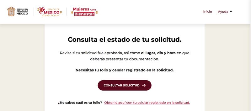 Consulta del estado de la solicitud en línea para conocer los resultados. (Especial)