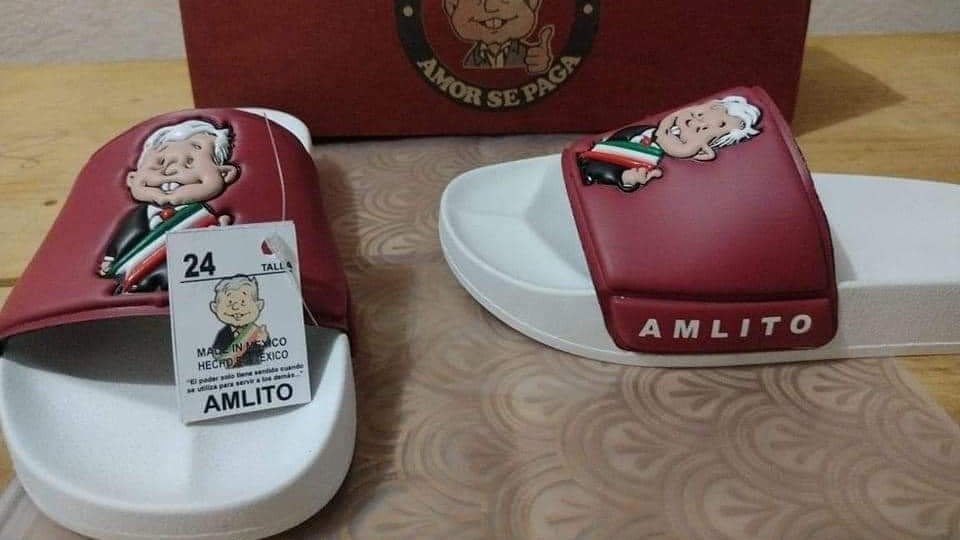 La sandalias con la imagen del presidente han causado sensación. (Especial)
