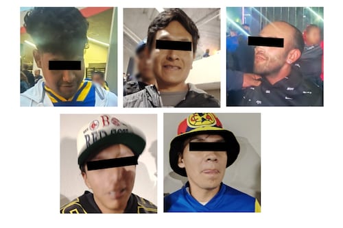 Caen americanistas en el Clásico Joven: más de 50 detenidos por droga y reventa en el Estadio Azteca