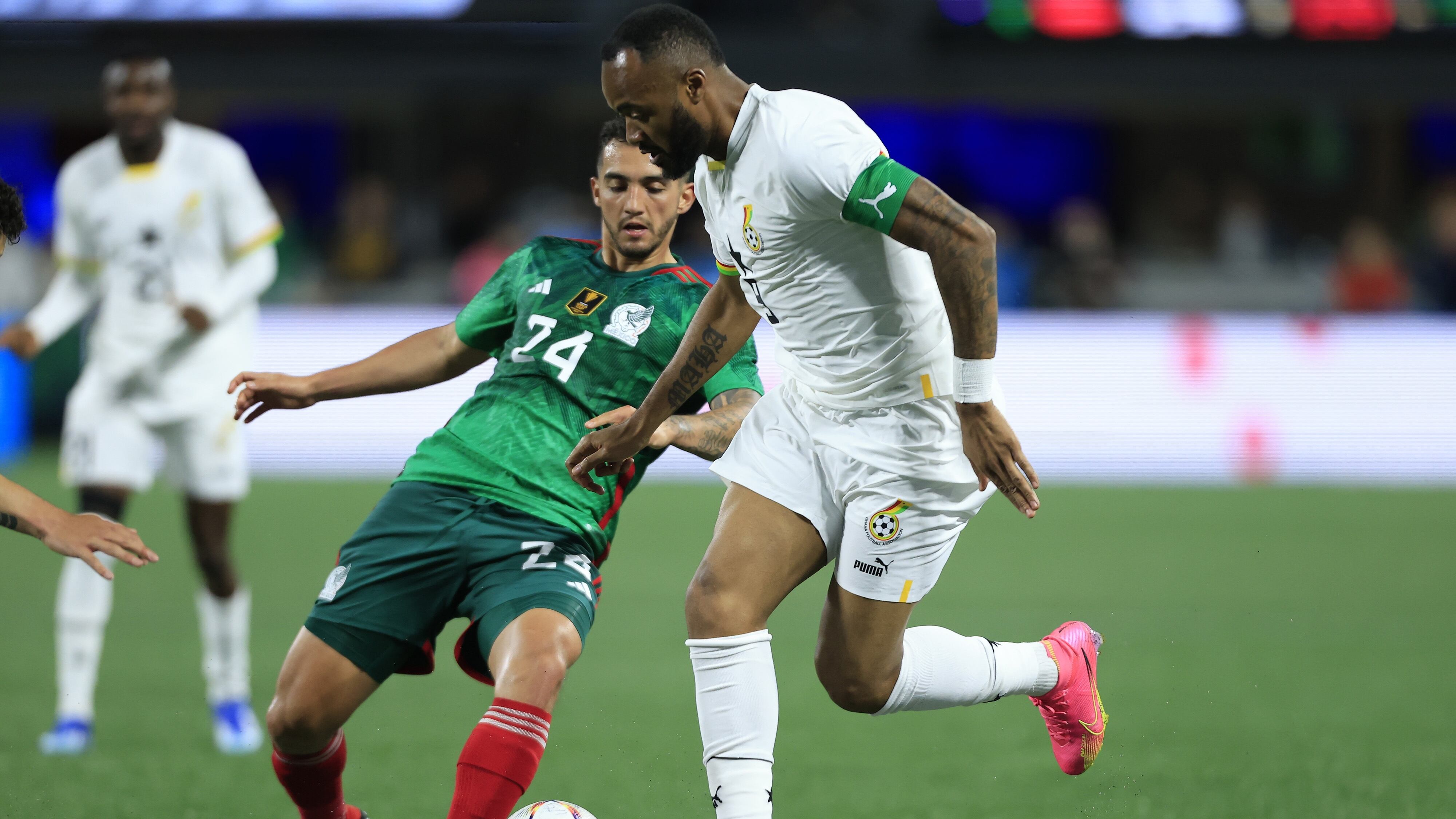 Luis Chávez aportó una asistencia en el partido entre México y Ghana que terminó dos por cero.