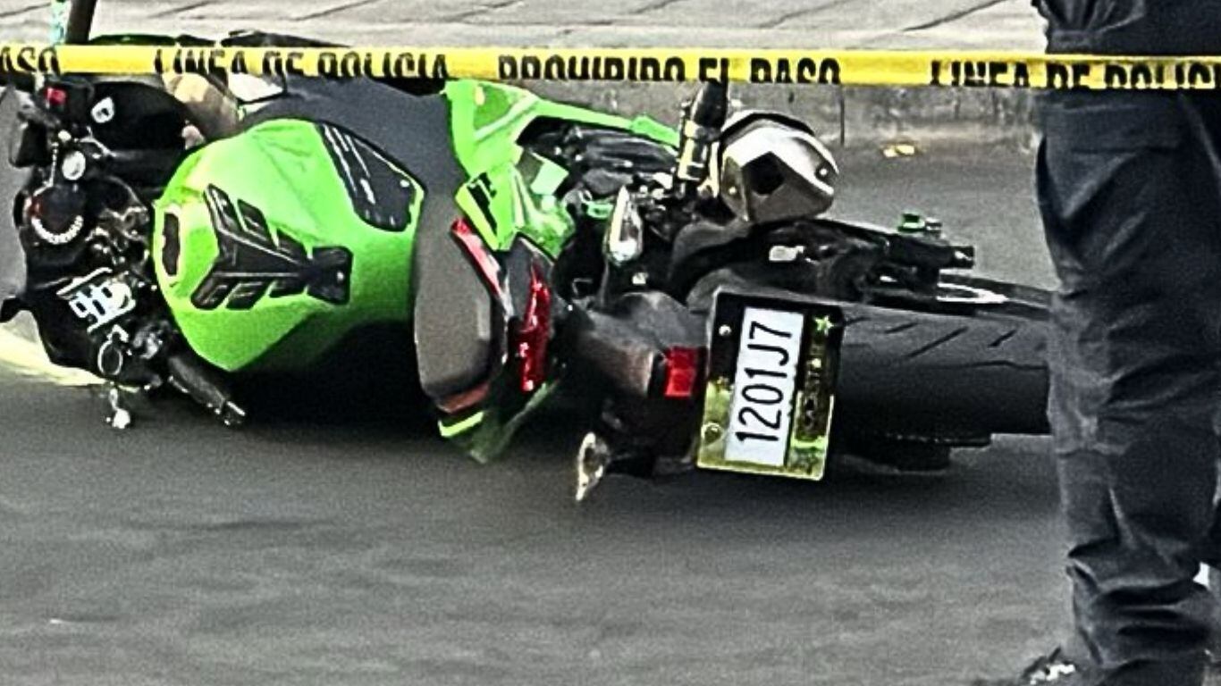 Accidente de motociclista