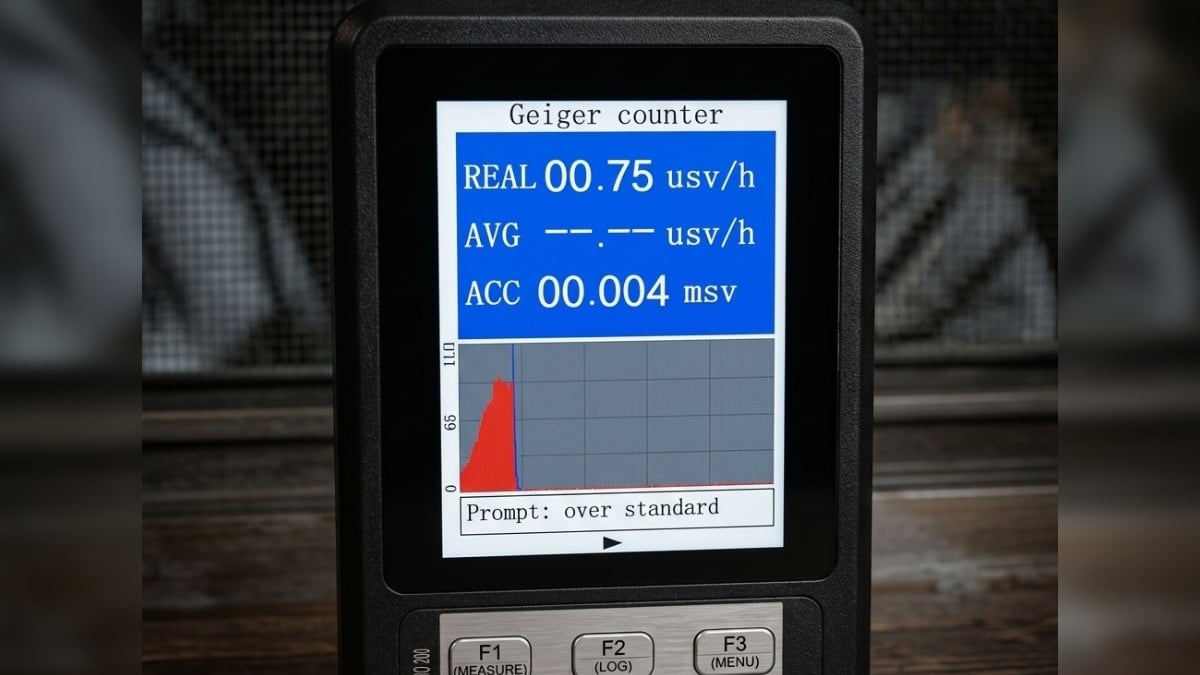 El contador de radioactividad alertó el peligro.