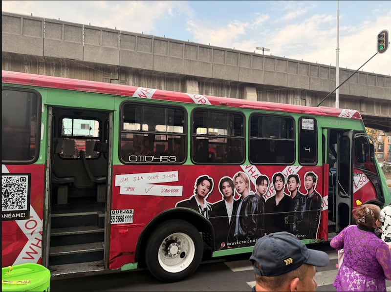 Transporte publico con BTS