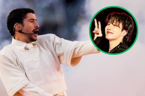 j-hope de BTS reacciona al medio tiempo del Super Bowl y revive su conexión con Bad Bunny