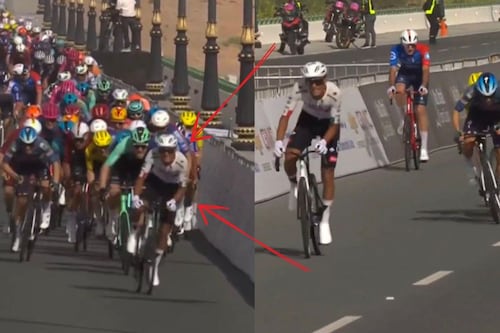 ¡Se viste de líder! Así ganó Isaac del Toro la primera etapa del UAE Tour