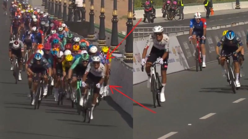 ¡Se viste de líder! Así ganó Isaac del Toro la primera etapa del UAE Tour