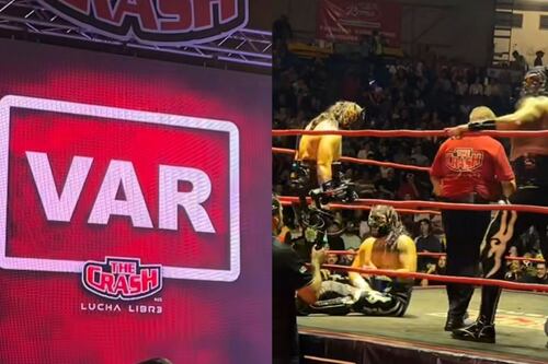Del futbol al ring: Se estrena el VAR en lucha libre y cambia la decisión final en Tijuana
