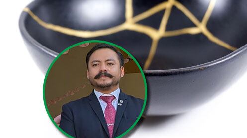 El kintsugi resalta con oro las grietas de la cerámica como símbolo de resiliencia.