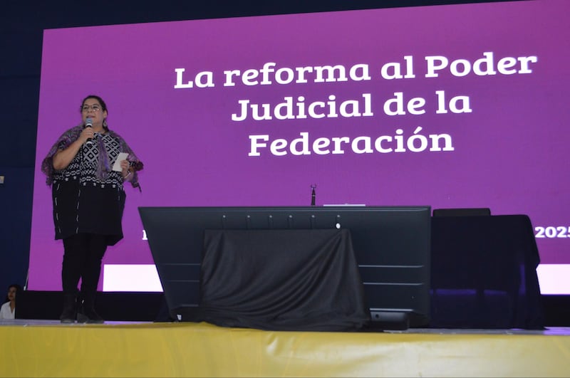 Lenia Batres en foro