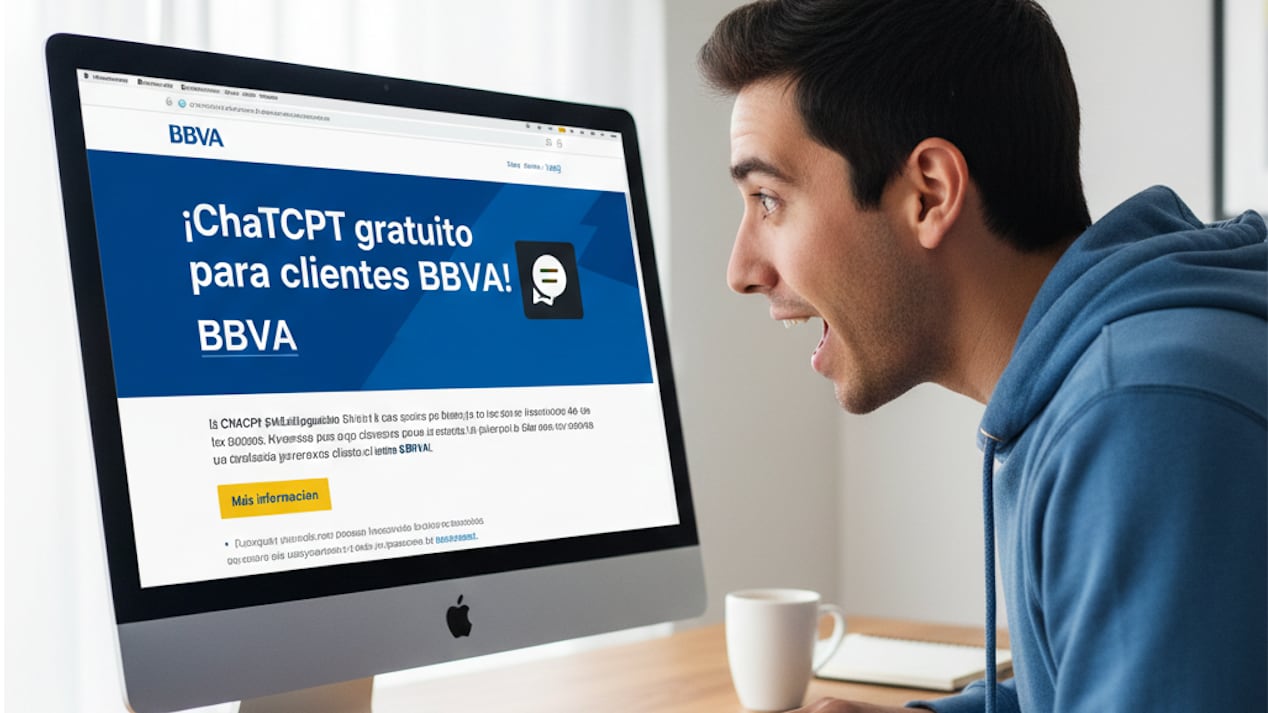 Una alianza con OpenAI te dará acceso a ChatGPT Go y bonificación en puntos BBVA si decides quedarte con la suscripción.