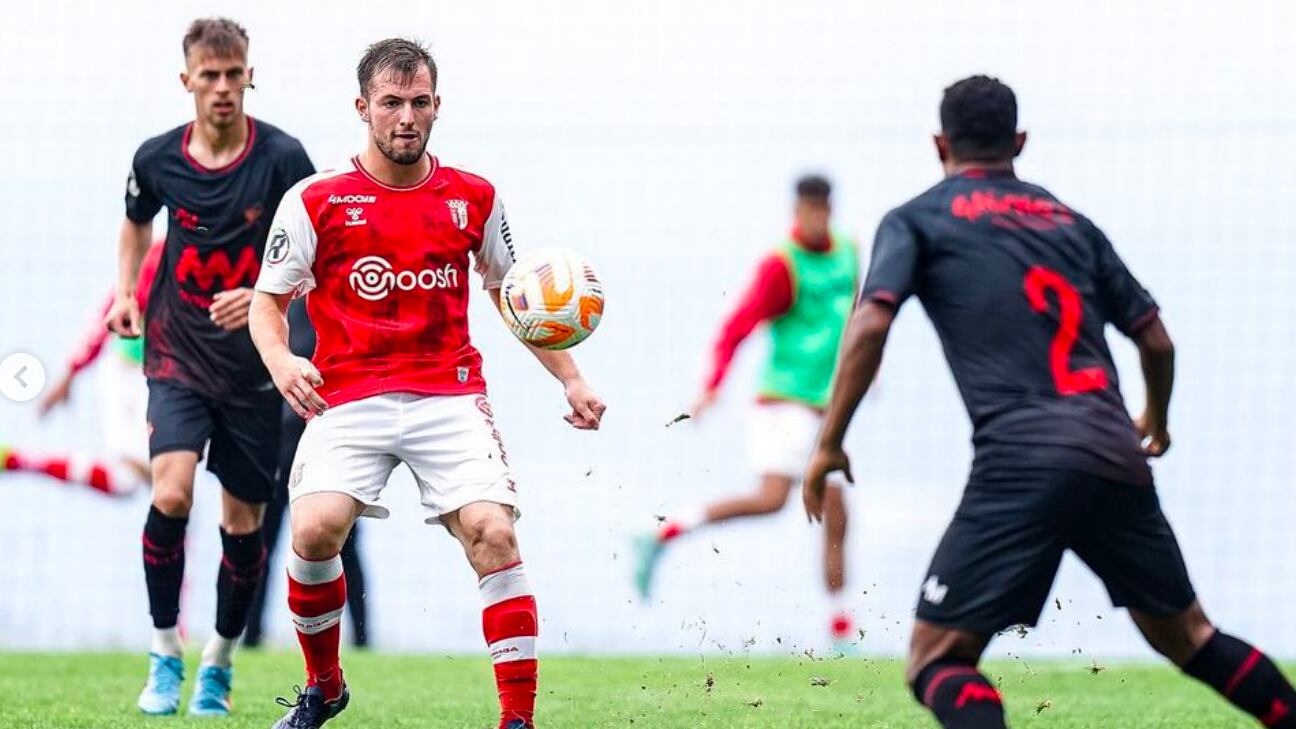 Eugenio Pizzuto milita actualmente en el Braga B.