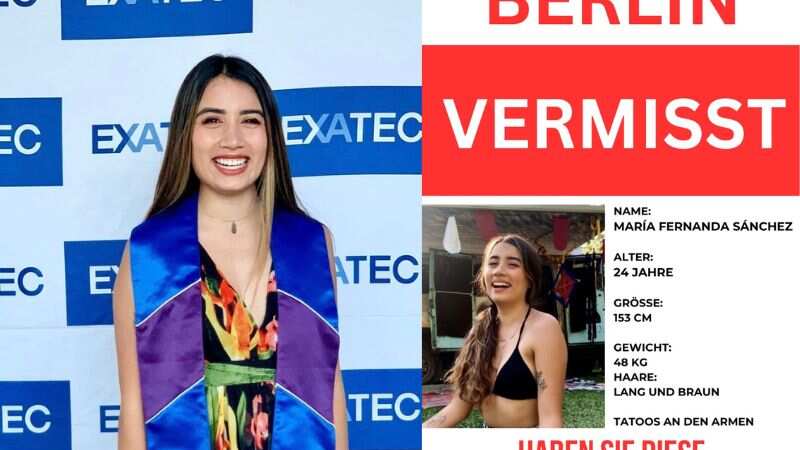 María Fernanda Sánchez estudiante mexicana desaparece en Alemania