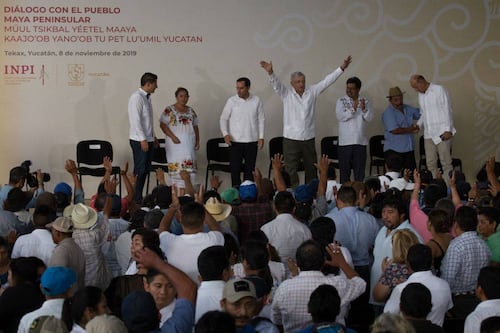 Indígenas de Yucatán piden a AMLO ser consultados sobre Tren Maya