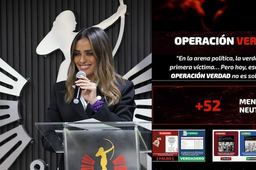 “Operación Verdad”: la nueva página de Alessandra Rojo de la Vega contra las fake news