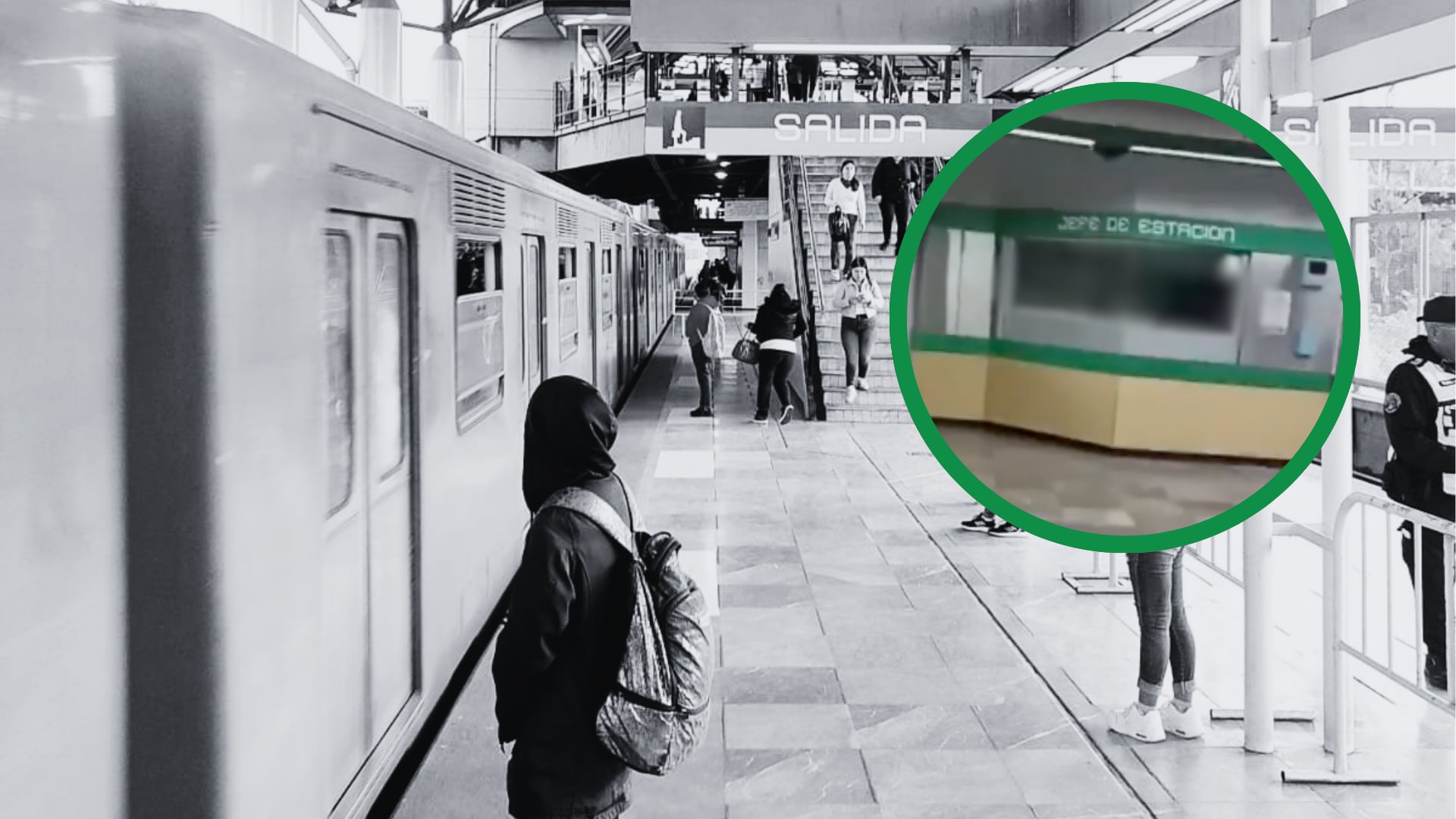 En la grabación, la mujer acusa que el espacio de trabajo del Metro estaría siendo usado para fines ajenos al servicio