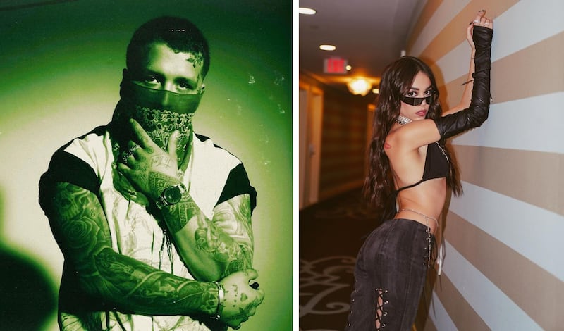Christian Nodal y Danna Paola