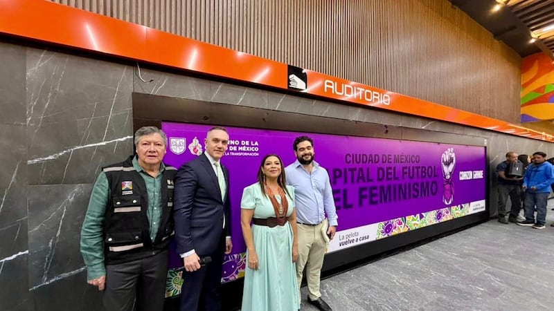 Brugada presenta remodelación de la estación Auditorio del Metro rumbo al Mundial 2026