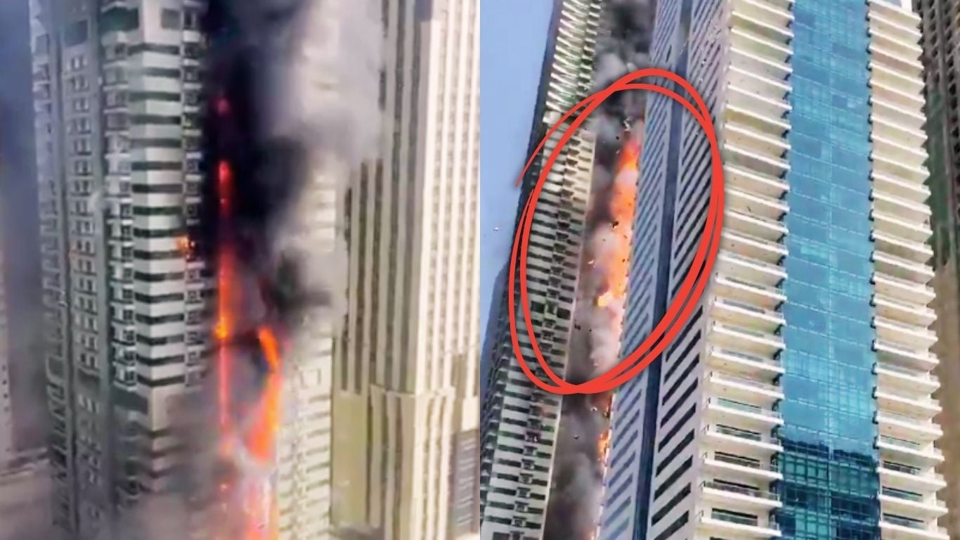 Incendio en edificio de Dubai