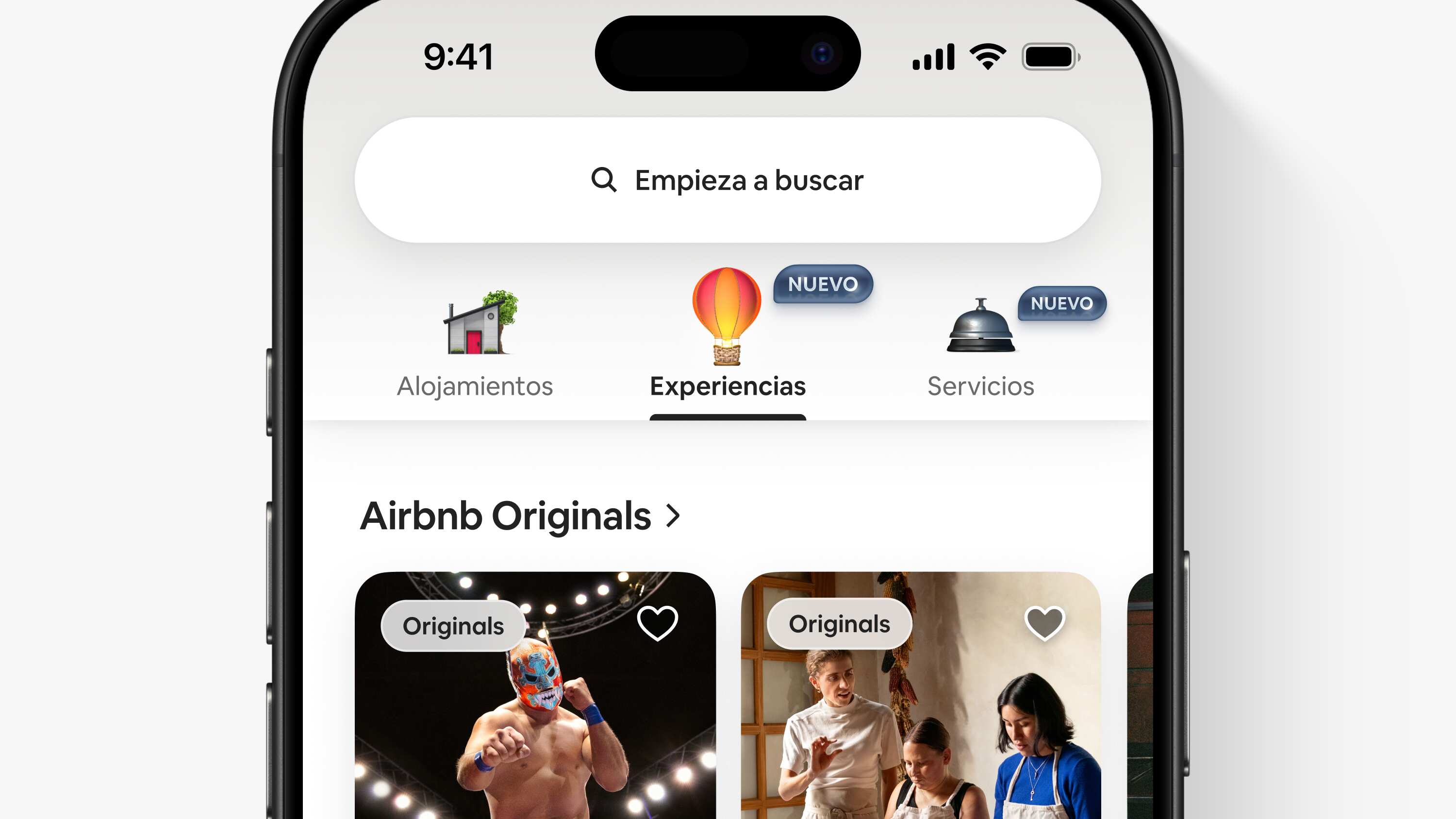 Nueva interfaz app Airbnb