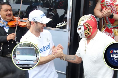 Daniel Suárez y Dr. Wagner llegan juntos en microbús a Nascar México - Video