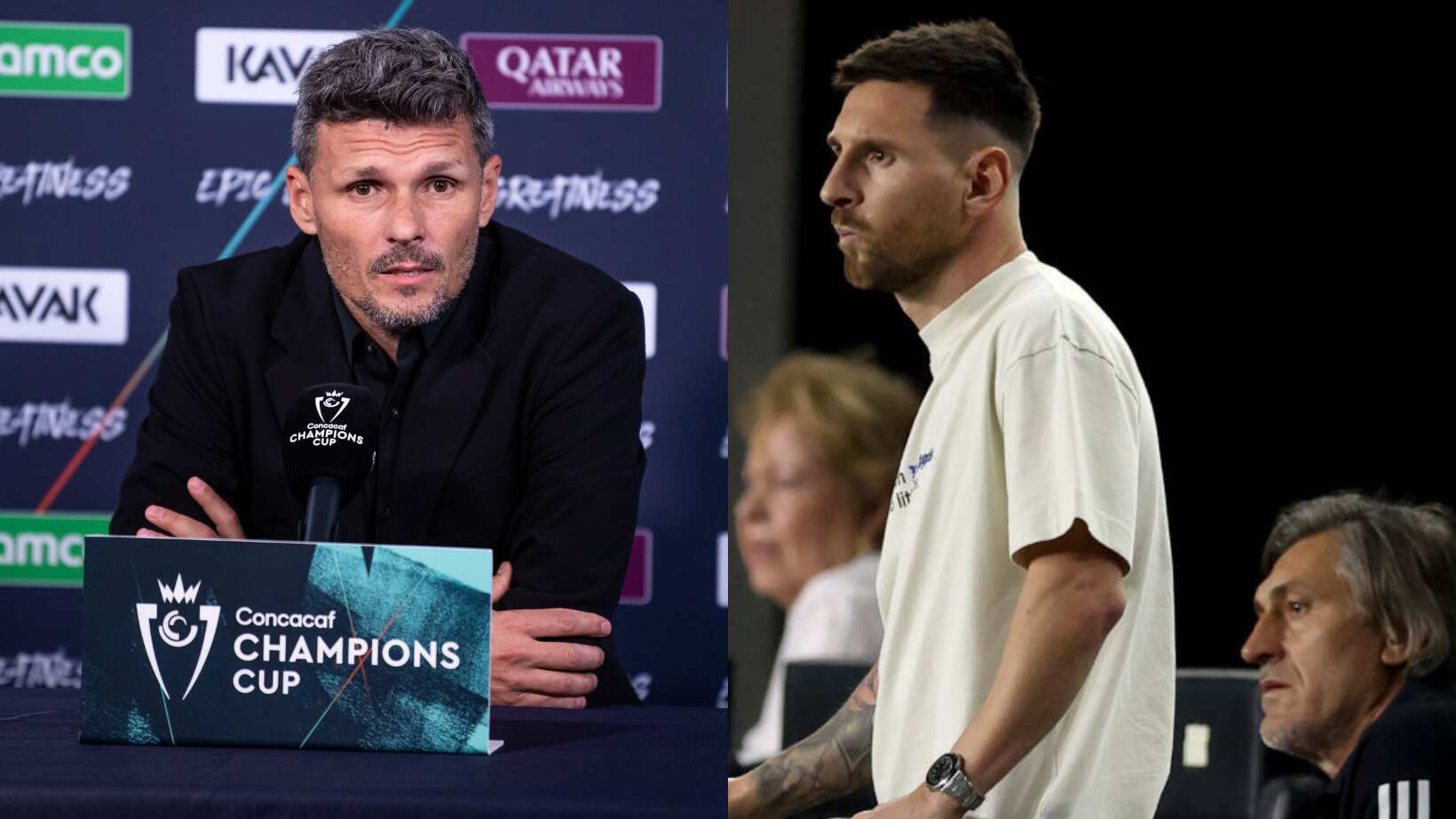 Messi encaró al Tano Ortíz.