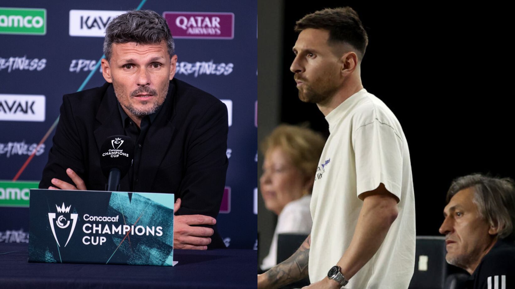 Messi encaró al Tano Ortíz.