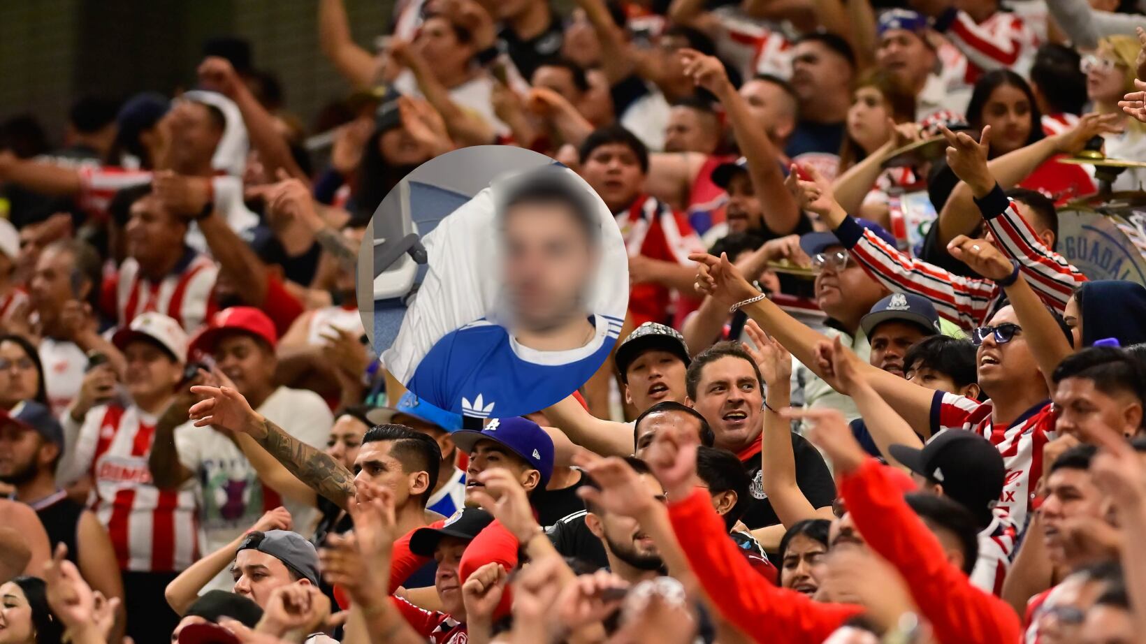 Aficionados de Chivas agredieron a fan de Cruz Azul.