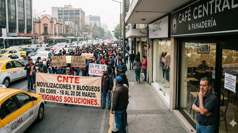 Bloqueos de la CNTE amenazan ingresos de comercios en la capital