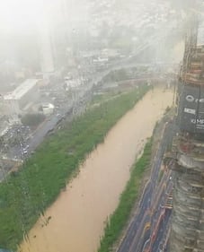 El caudal del río Santa Catarina