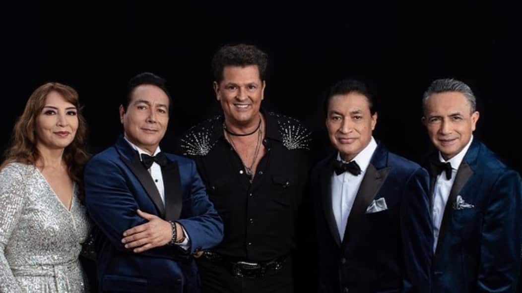 "Los Ángeles Azules" y Carlos Vives. / Foto: Instagram.