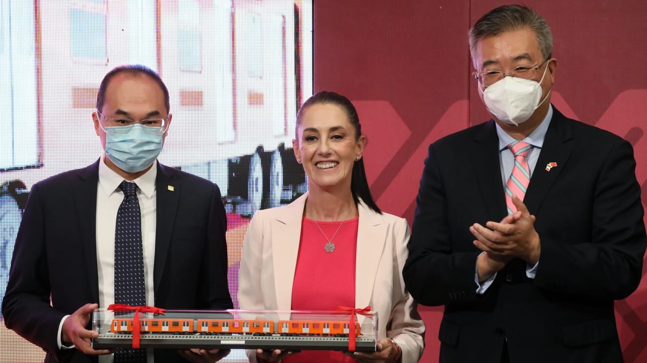 Presentación del primer tren de la L1 del Metro CDMX. Foto: Gobierno capitalino