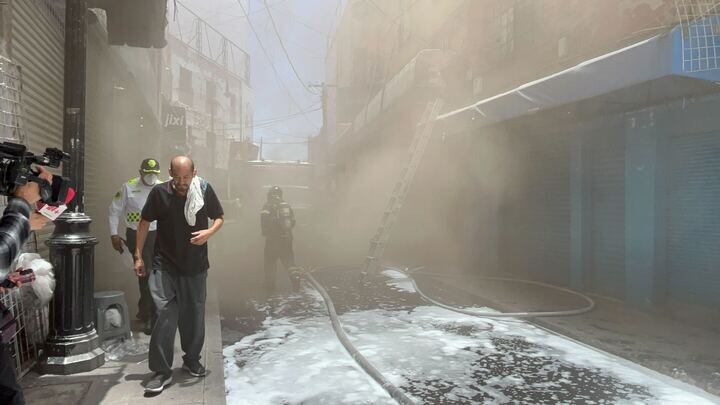 Incendio en Mixcalco