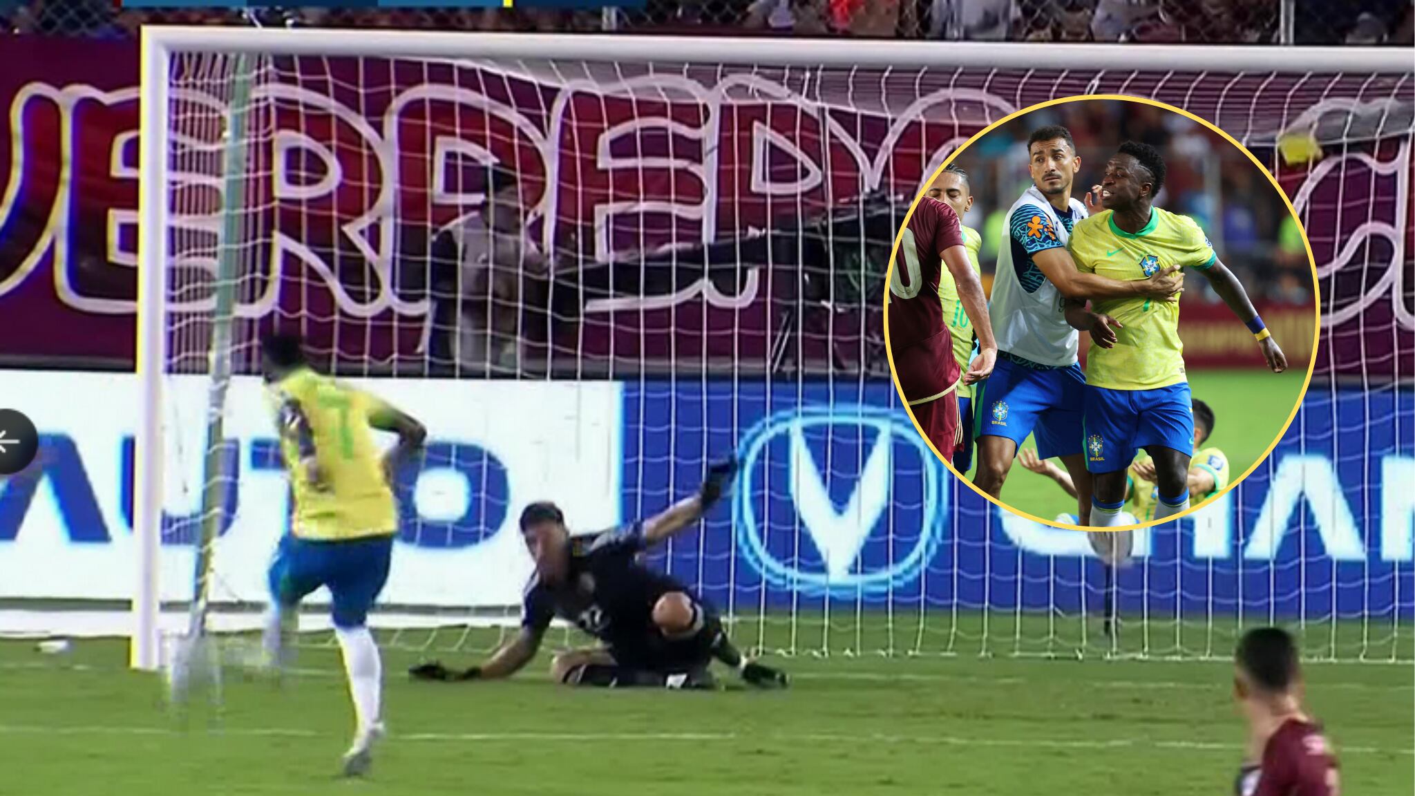 Vinícius falla el penalti que le daba la victoria a Brasil
