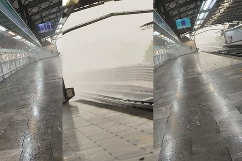 ¿Un riesgo? Usuario muestra lluvia al interior del Metro en CDMX