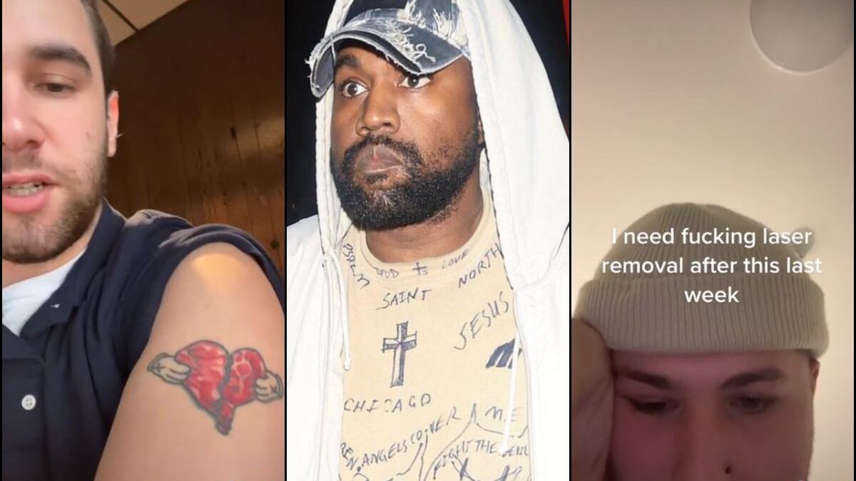 Los fans quieren borrarse los tatuajes de Kanye West
