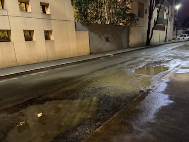 Enormes baches convierten calles de Polanco en una 'zona de guerra'