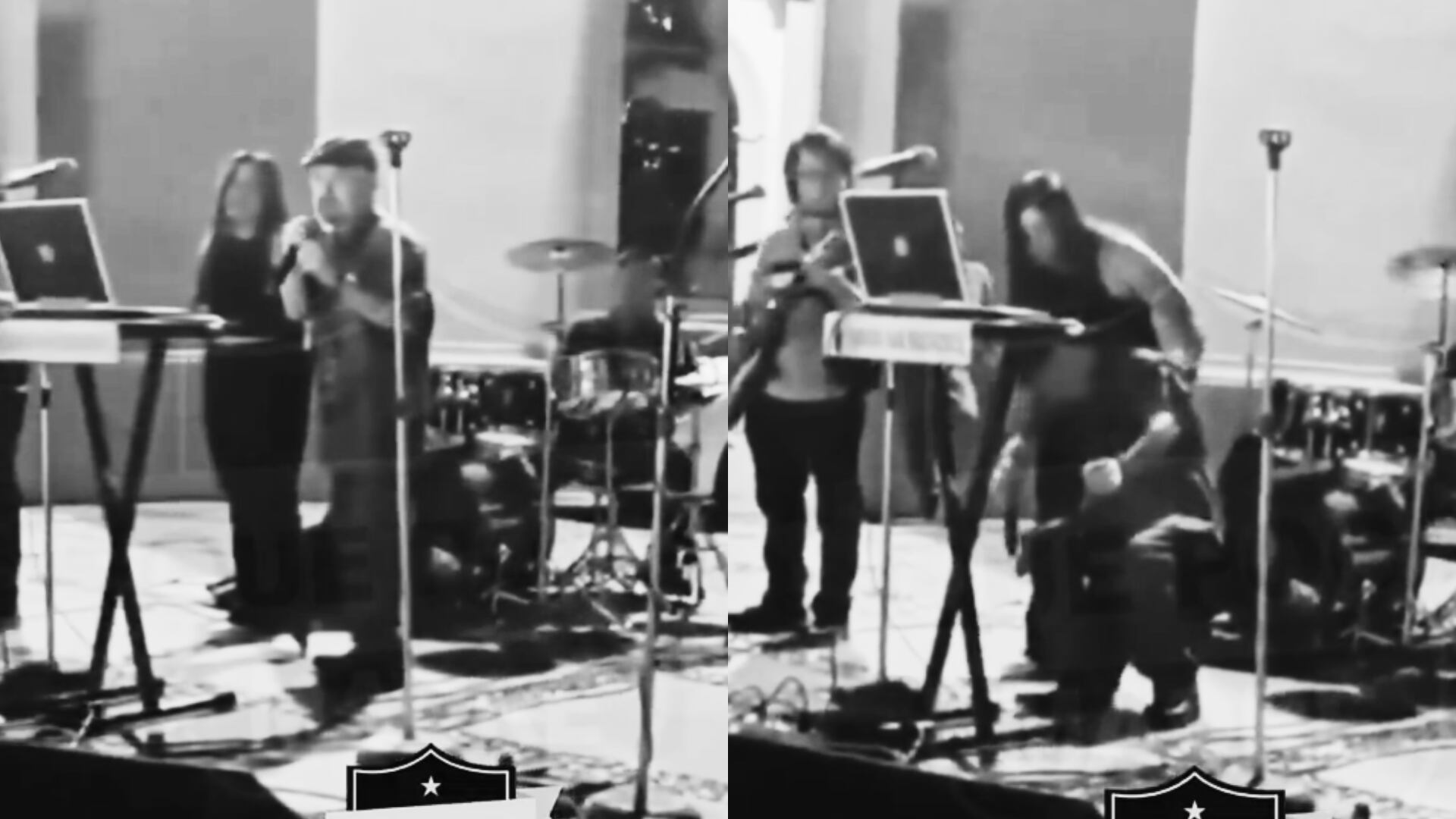 Grabación donde se observa el director que falleció en evento musical